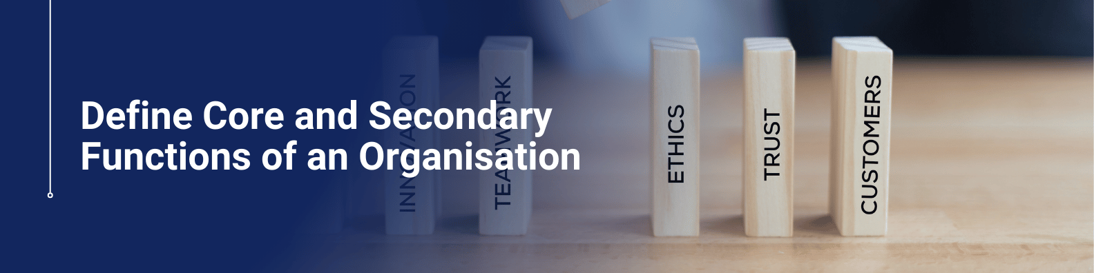 Define Core and Secondary Functions of an Organisation Online Course